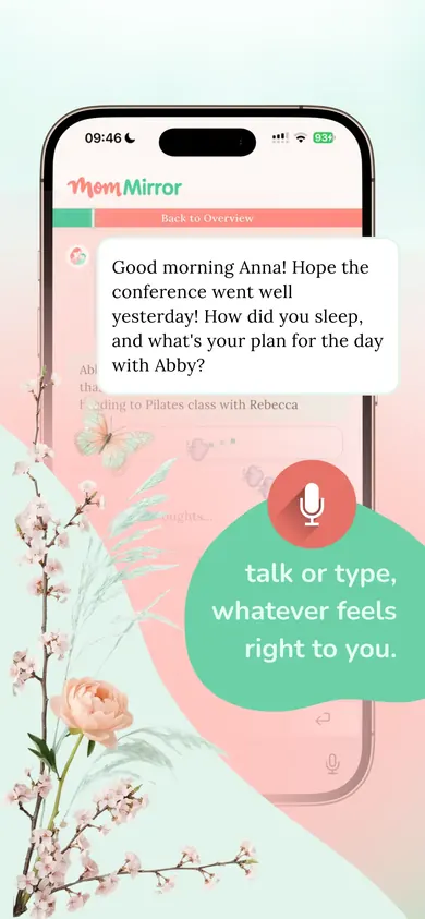 The "Let's talk about it" button on home screen
